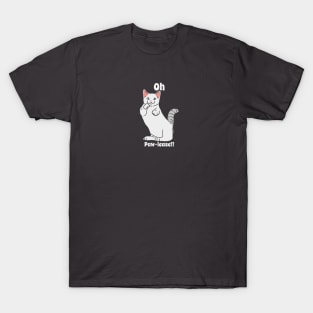 Funny Cat Pun Oh Paw-lease T-Shirt